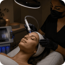 Facial treatment at Nova Thera
