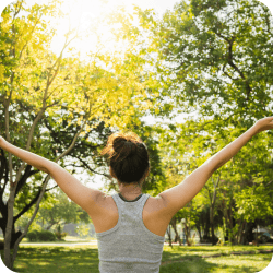 Outdoor wellness moment